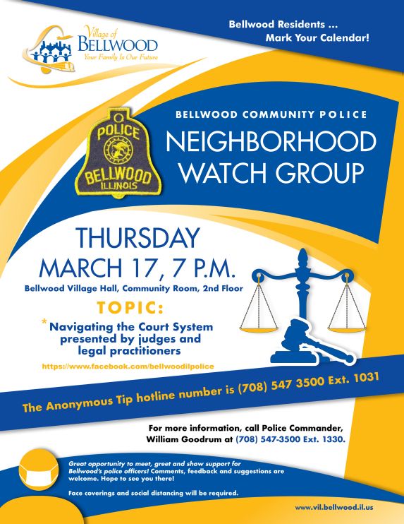 March 17, 2022 Neighborhood Watch Community Meeting