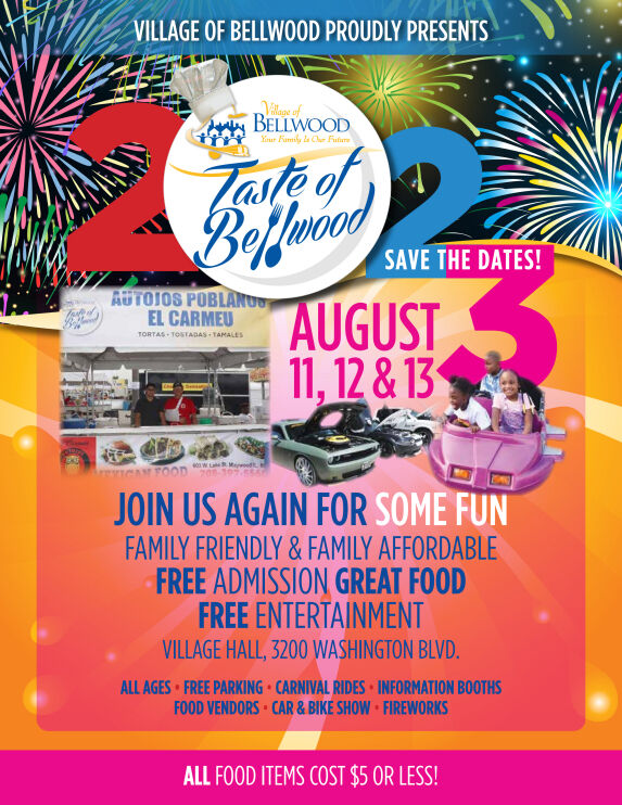 Taste of Bellwood August 11, 12, and 13 Fullsize Flyer