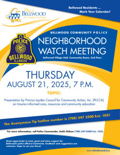 August 21, 2025 Neighborhood Watch Community Meeting Featured Image
