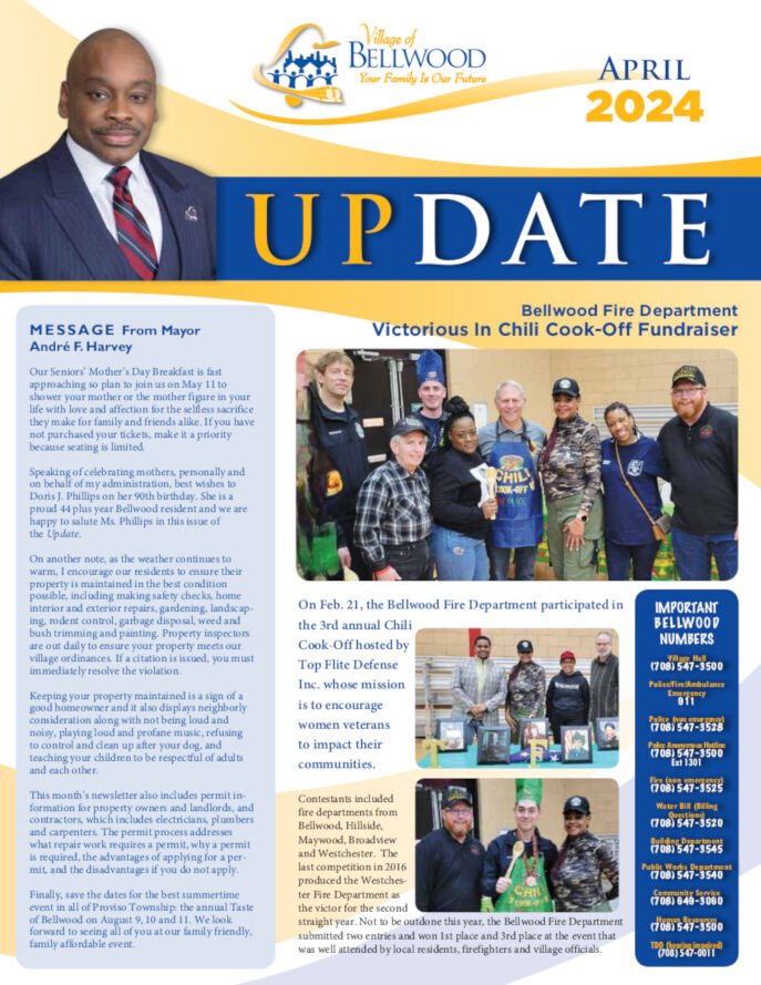 April 2024 Bellwood Update Newsletter Cover