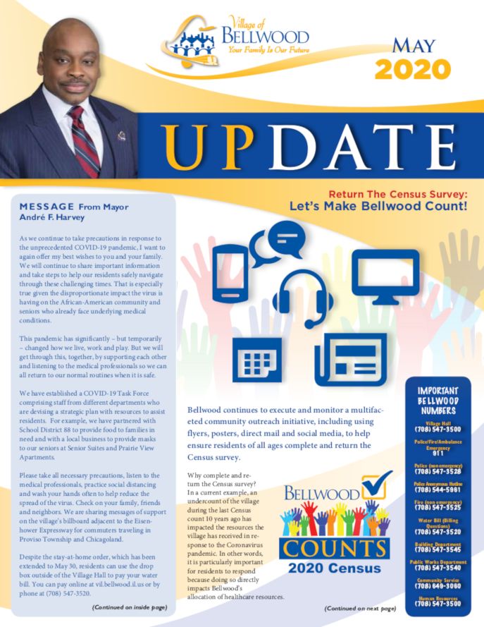 May 2020 Bellwood Update Newsletter Cover