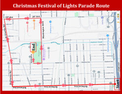 Christmas Festival of Lights Parade Route Featured Image