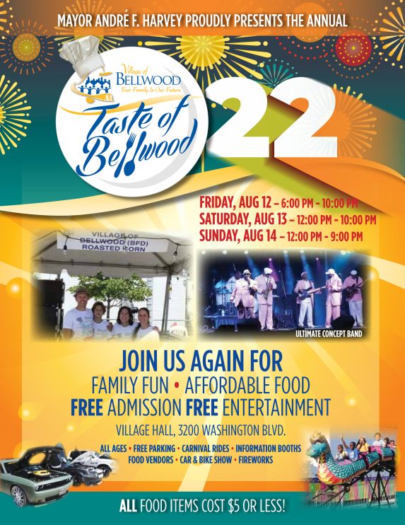 Taste of Bellwood August 12, 13, and 14 Fullsize Flyer