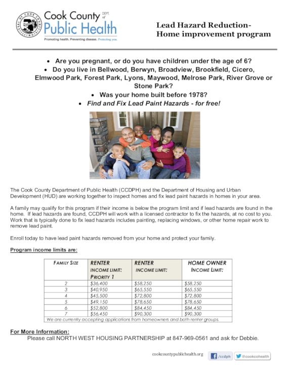 NWHP Lead Program flyer NWHP Lead Program flyer