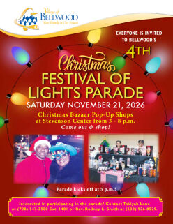 Bellwood’s 4th Christmas Festival of Lights Parade Flyer Featured Image