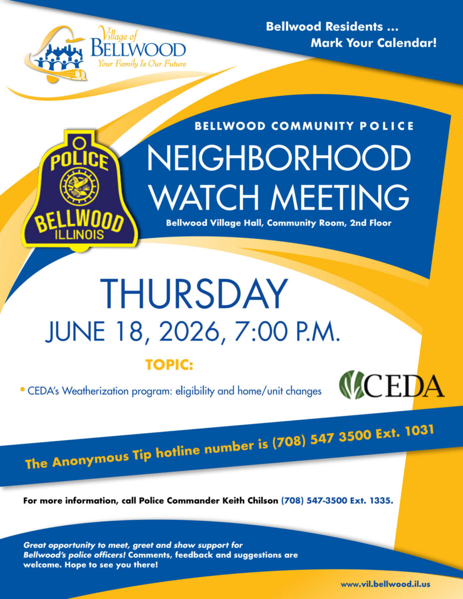 June 18, 2026 Neighborhood Watch Community Meeting