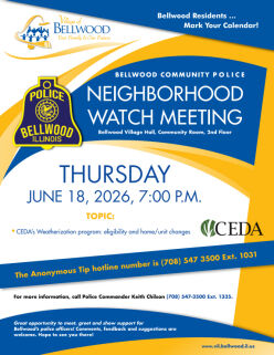 June 18, 2026 Neighborhood Watch Community Meeting Featured Image