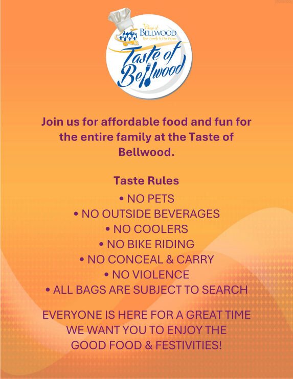 2024 Taste of Bellwood Rules